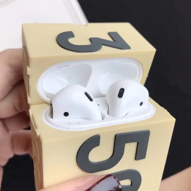 1 шт. 3D силиконовый чехол коробка для обуви форма Airpods Защитная крышка толстый 350 коробка для обуви+ крючок набор Airpods аксессуары