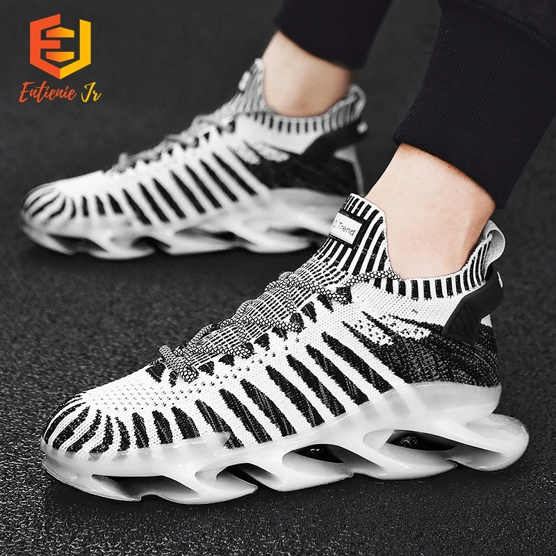 

Etienne Jr Men Spring Blade Sneakers Large Size Light Breathable Sports Shoes Fashion Trendy Height Increasing Running Shoes