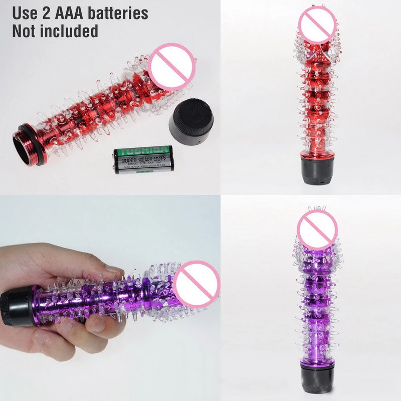 Фаллоимитатор Женский силиконовый Реалистичный с шипами вибратор вагинальный