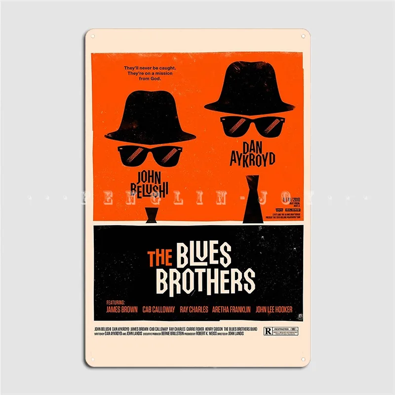 

Classic Movie The Blues Brothers Metal Sign Painting Décor Cinema Club Home Printing Tin Sign Poster