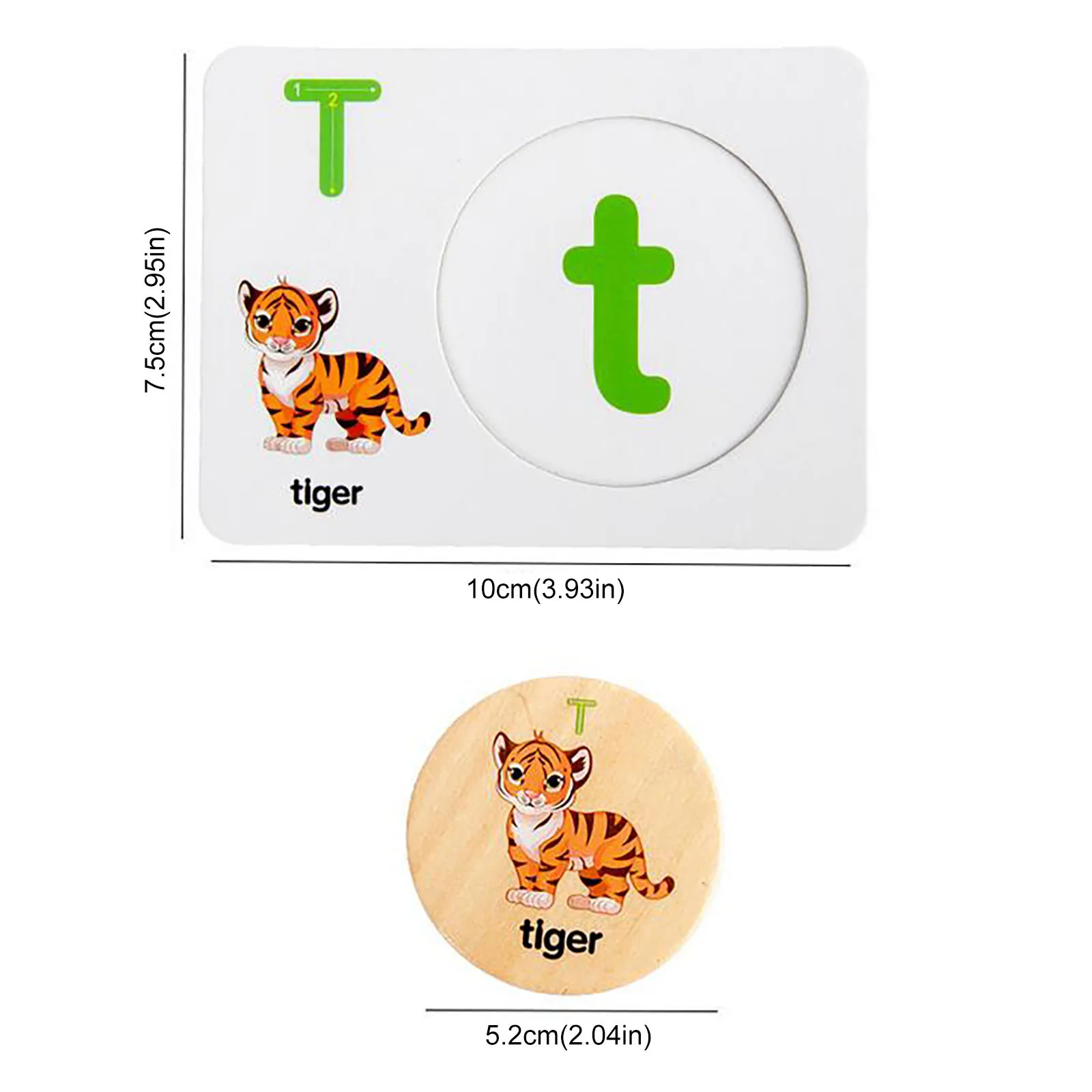 

Wooden Children's Spelling Learning Toys Matching Letter Games, Double-Sided Puzzle Sketchpad Children's Educational Toys