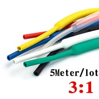 1mlots 31 heat shrink tube with glue dual wall tubing diameter 1 62 43 24 86 47 99 512 7mm adhesive lined sleeve wrap