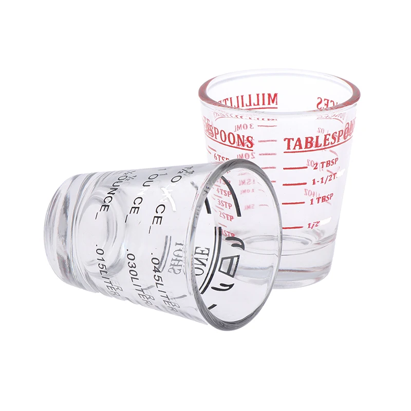 30 мл стеклянная мерная чашка кухонные принадлежности для напитков завтрака