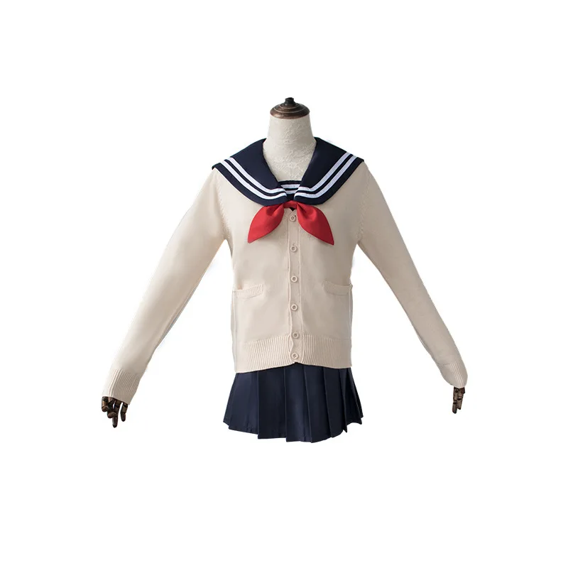 6 шт. костюм для косплея химико Тога комплект с юбкой желтый парик Boku no Hero My academic JK