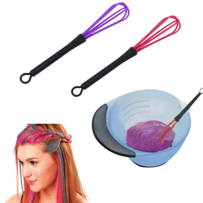 

Sale Professional Random Color Plastic Salon Hairdressing Promotional Dye Cream Whisk Hair Mixer Barber Stirrer Hair Styling