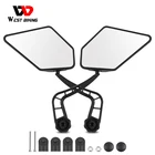 Западный велосипедный руль отражатель зеркало заднего вида для горного велосипеда электрического велосипеда HD широкий диапазон регулируемых углов зеркало