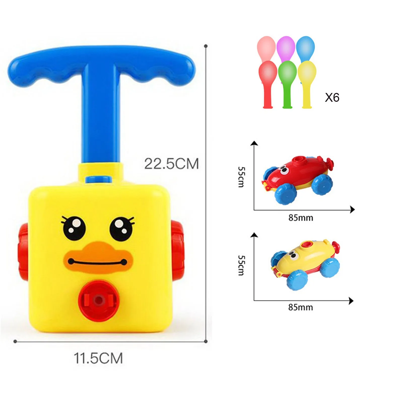 

Children Inertial Power Ball Car Science Experiment Toy Puzzle Fun Inertial Mini Plastic Inflator Air Balloon Power Toy 2021