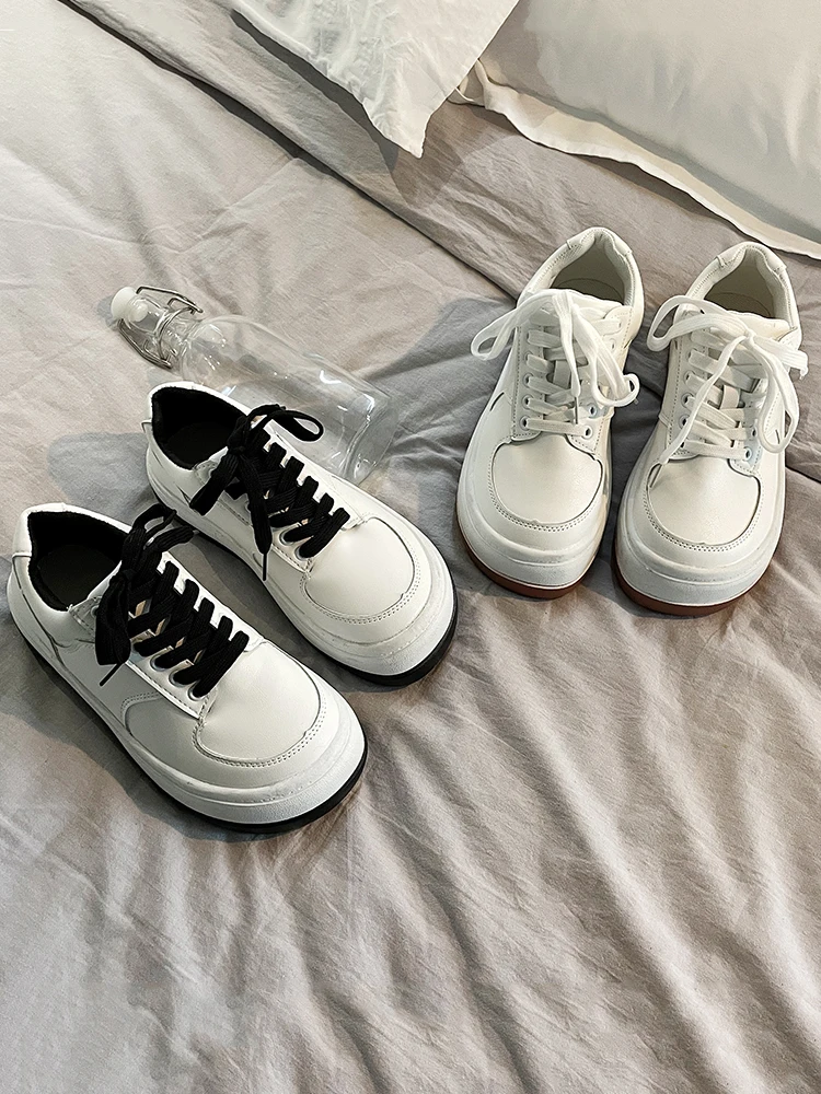 

Korean Shoes Wedge Basket 2021 Autumn Espadrilles For Women Round Toe All-Match Casual Female Sneakers Modis Sports Cross Fall S