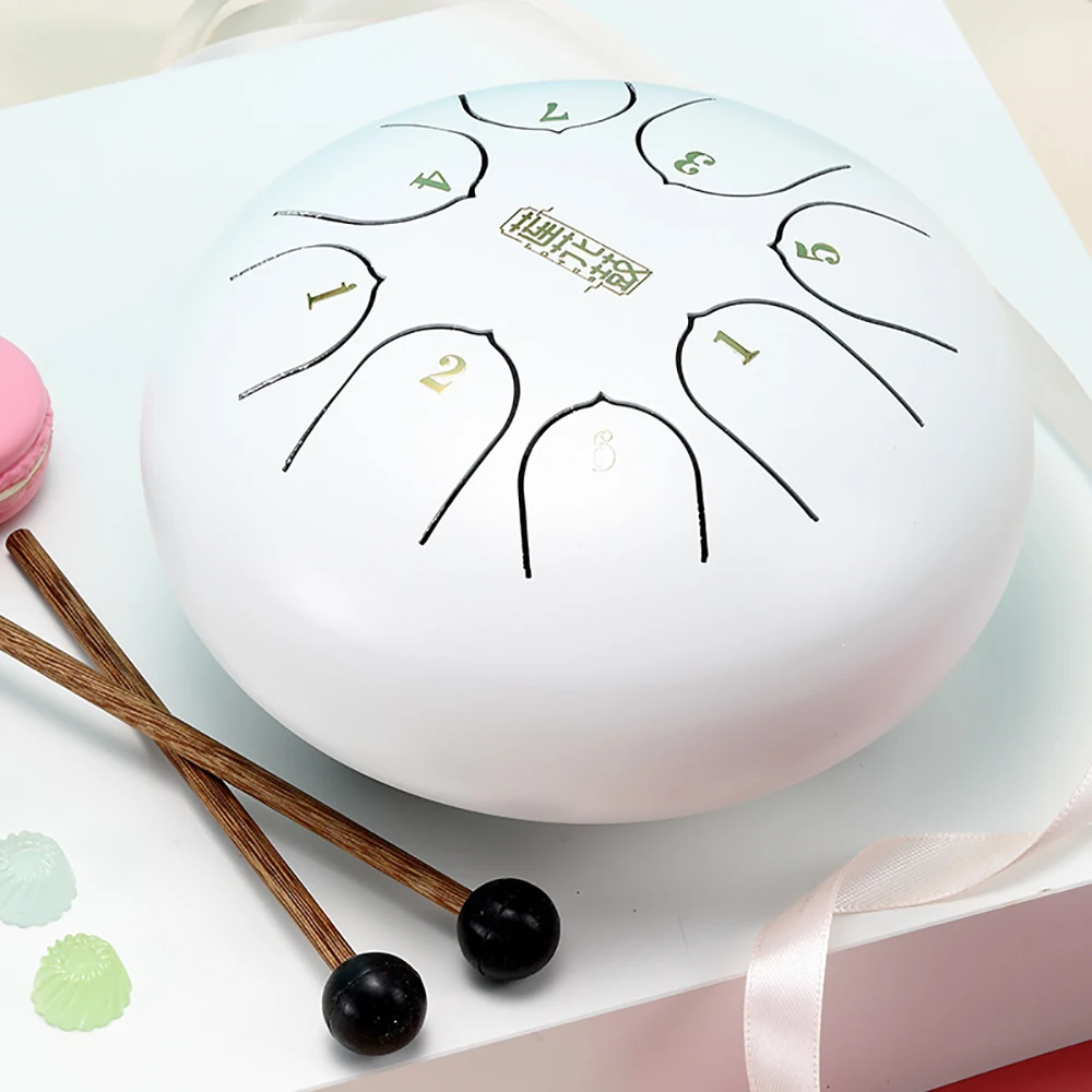 Шестидюймовый язычковый барабан 8 мелодий стальной ручной с барабаном клещи