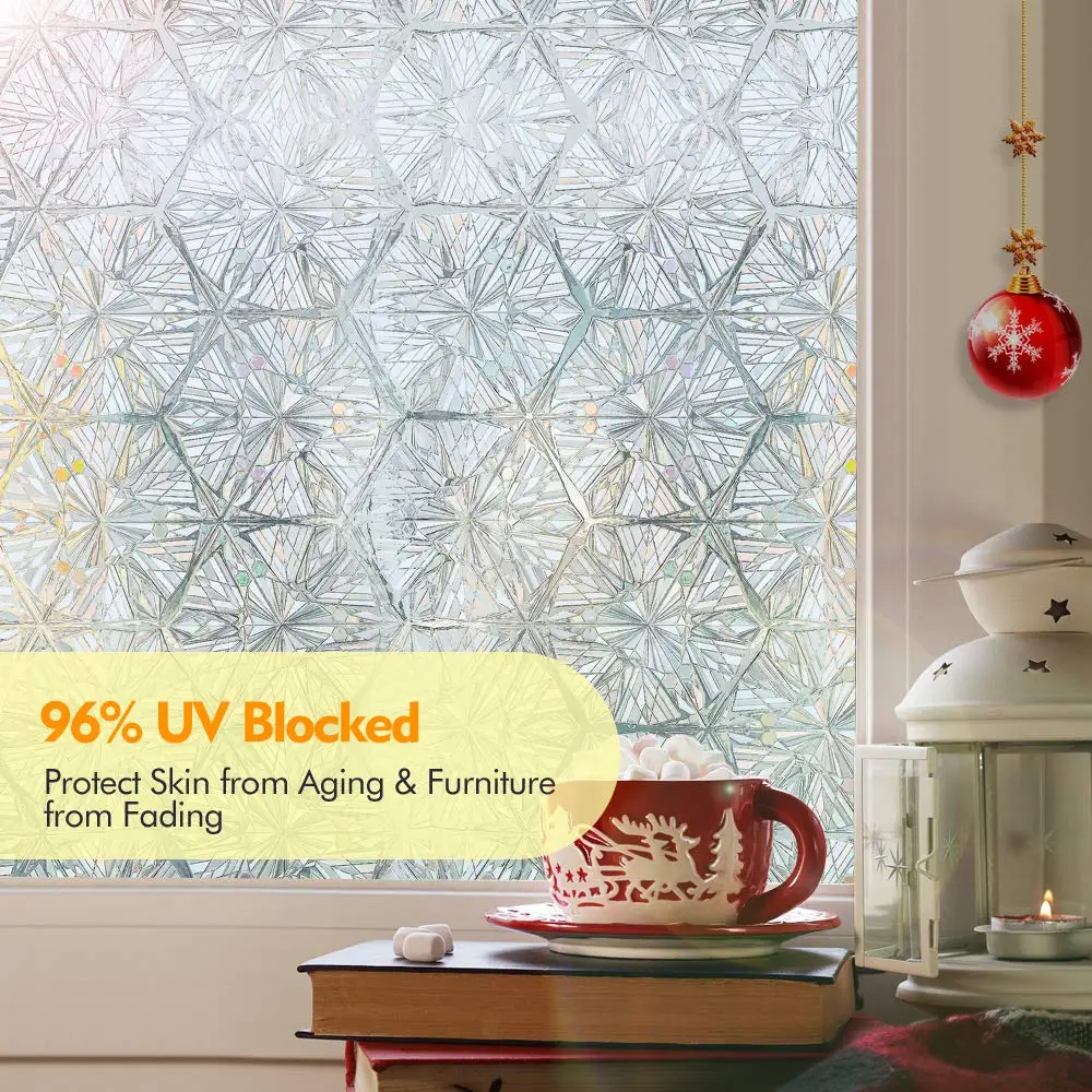 LUCKYYJ виниловая пленка для окна кристальная Алмазная витражная статическая двери