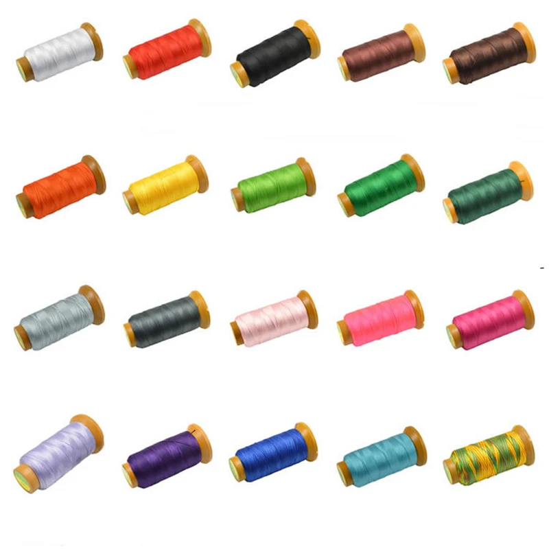 Многоцветная нейлоновая нить 0 5 мм шелковая для бисера шитья веревка свадебного