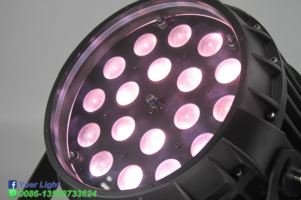 Водонепроницаемая светодиодная лампа RGBW 4 в 1 2 шт./лот 18x10 Вт DMX512 10-60 градусов