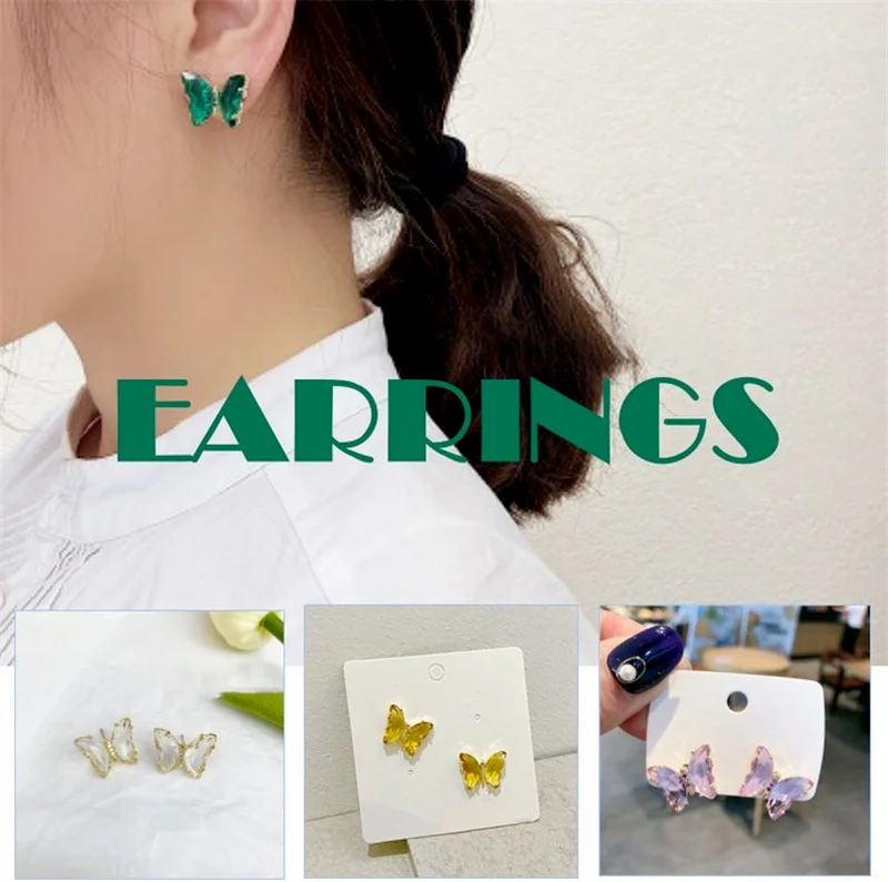 

Fashion Jewelry Butterfly Earrings for Women Birthday Gift