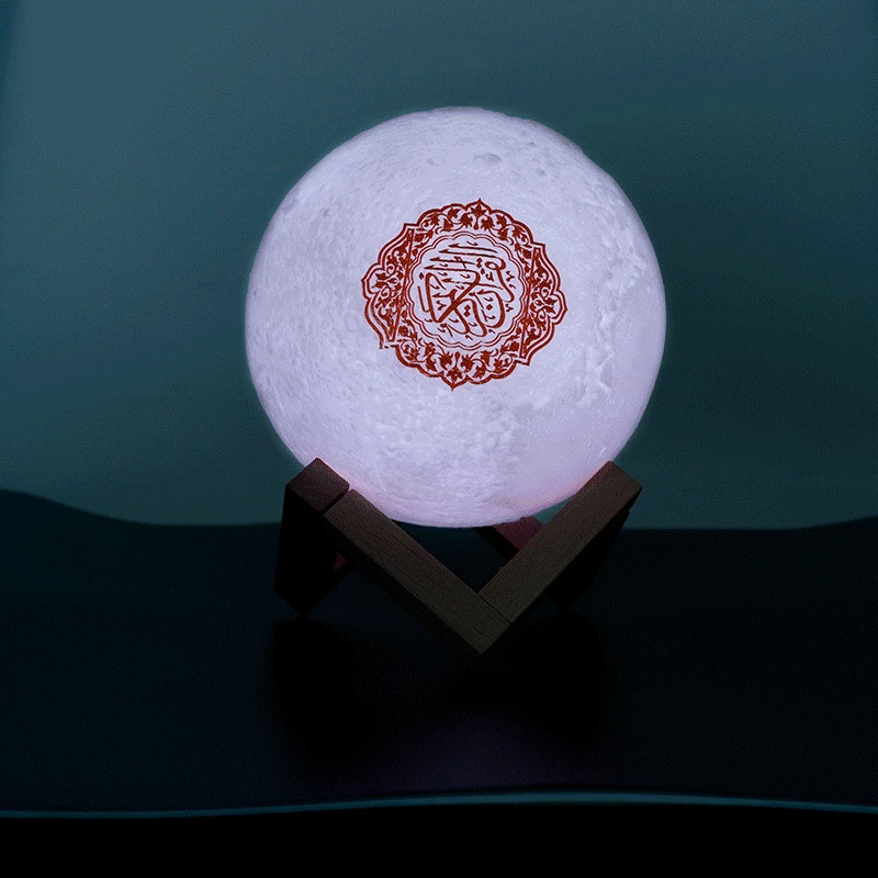 

Quran Bluetooth Speaker Colorful Remote Control Moonlight LED Night Light Lamp Wireless bluetooth speaker