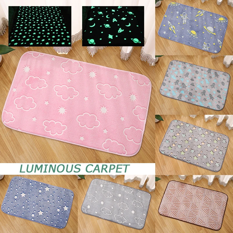 

1pcs Luminous Cloud Print Carpet for Stairway Anti-Slip Stair Mats Self-adhesive Indoor Warm Step Foot Pad Entrance Mat