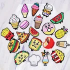 Мультяшное украшение для обуви в виде пищи и напитков, пряжка для обуви из ПВХ, украшение для обуви, орнамент для сандалий из ЭВА, вышитая обувь, украшения для верха