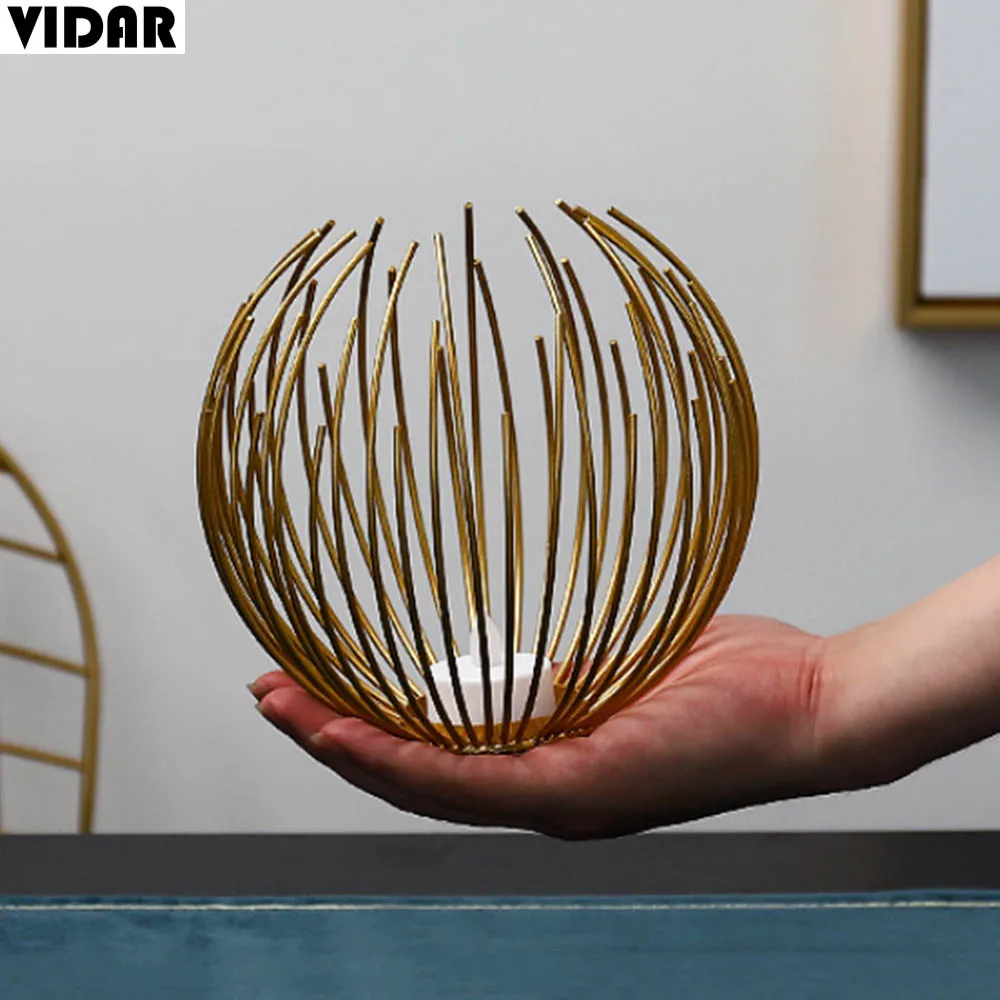 

Vidar Nordic Style Iron Candlestick Stand Candle Holder for Lantern Wedding Holiday Gift Decorate Candle light Dinner Sober Bar