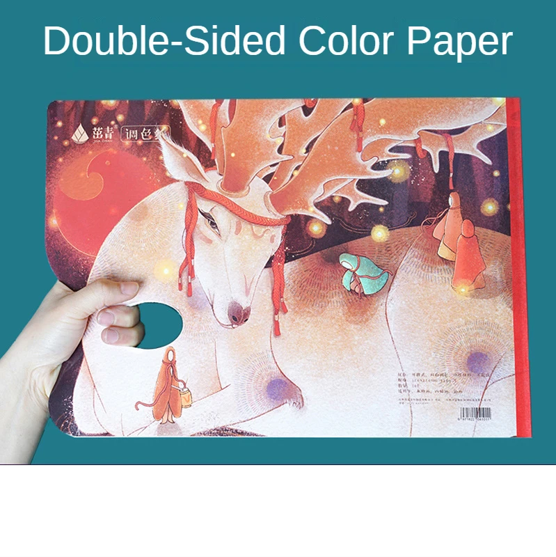 

2021 New Product Toning Paper Art Student Double-sided 8K Disposable Tearable Acrylic Oil Painting Gouache Watercolor Applicable