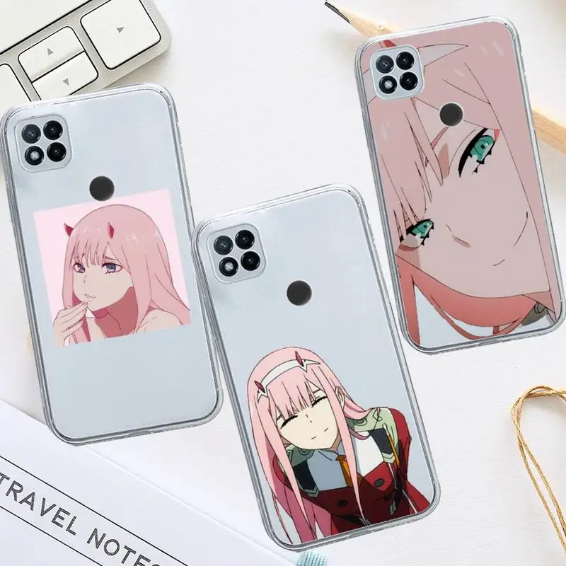 

Zero Two Darling in the FranXX Anime Phone Case Transparent for Xiaomi redmi note 8 9 10 11 t lite pro ultra mix 4 k40