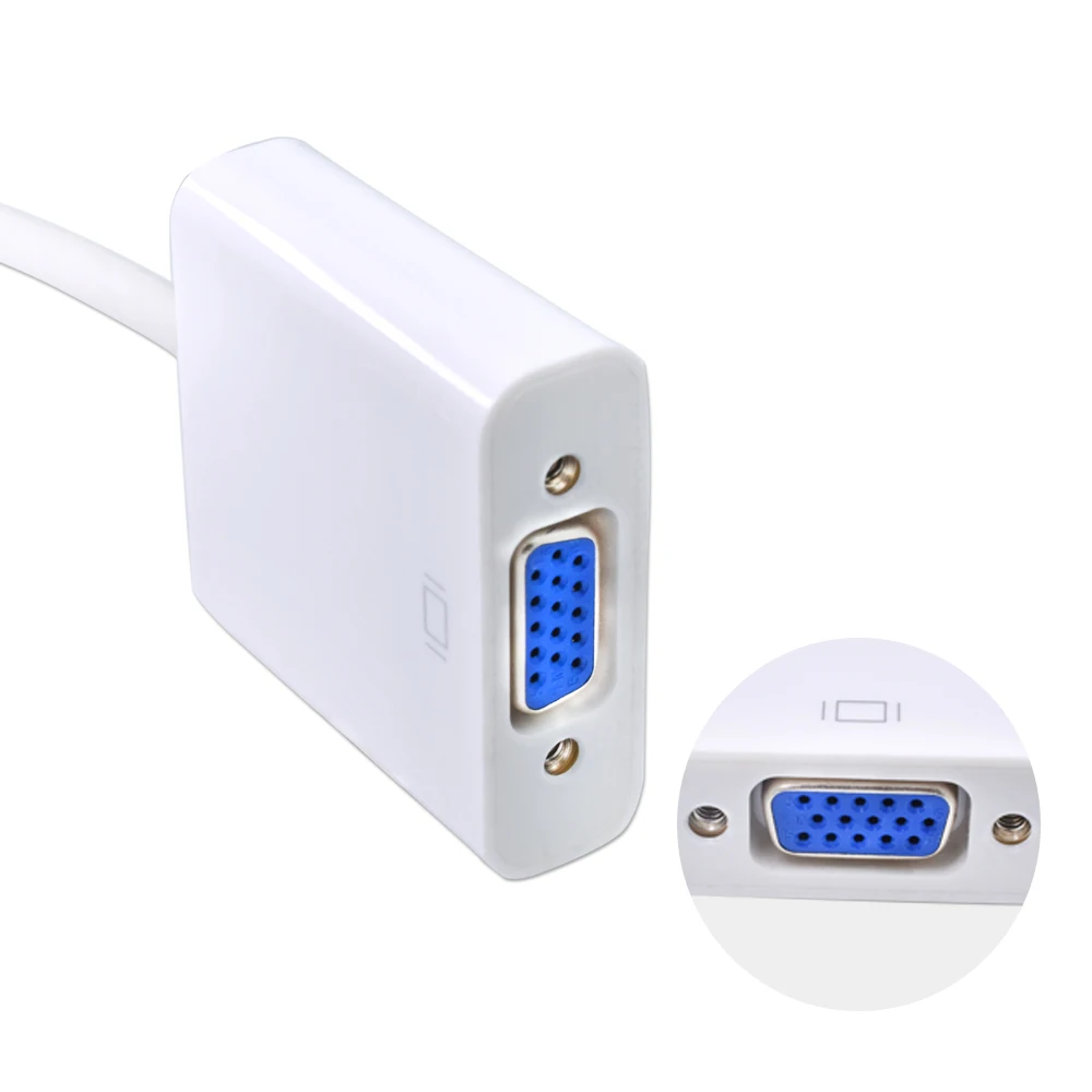 Оригинальный переходник TISHRIC с Mini DP на VGA видеоадаптер 1080P DisplayPort кабель адаптер
