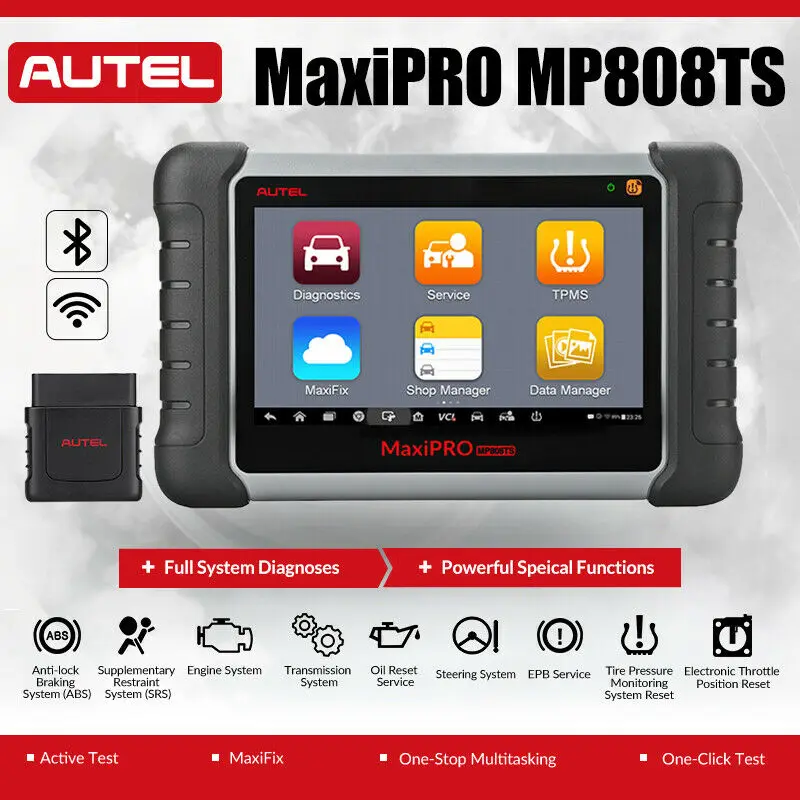 AUTEL MaxiPRO MP808TS OBD2 сканер автомобильный диагностический инструмент ПП давления