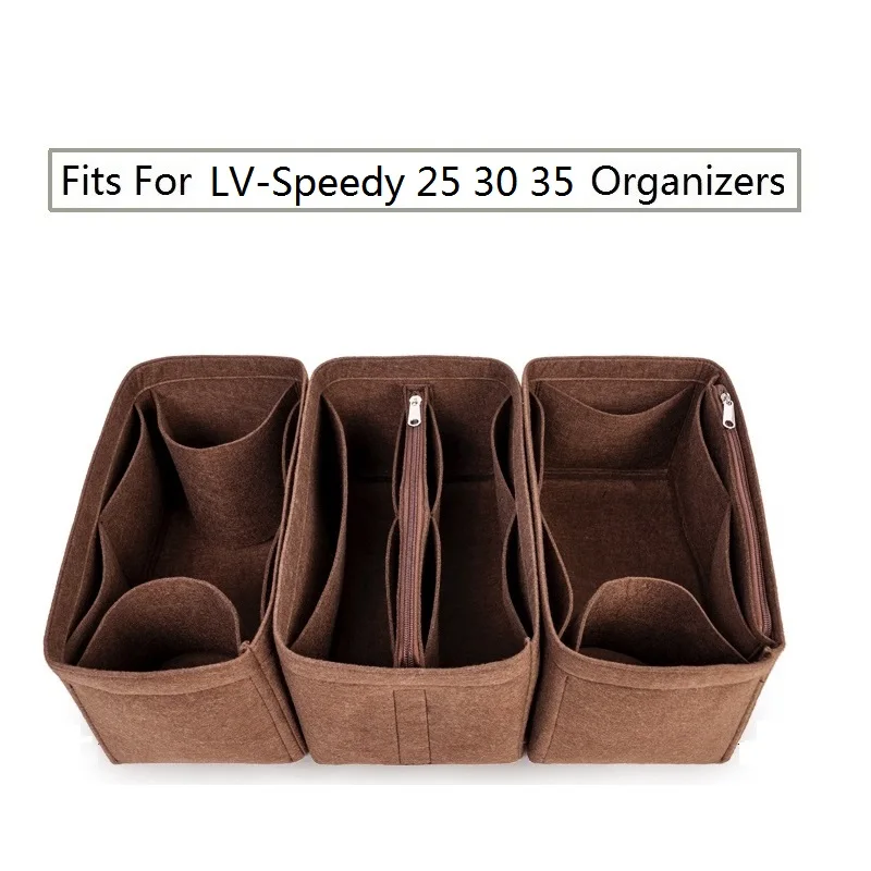 Подходит для быстрого 25 30 35 войлочную Ткань Вставить сумка Органайзер макияжа