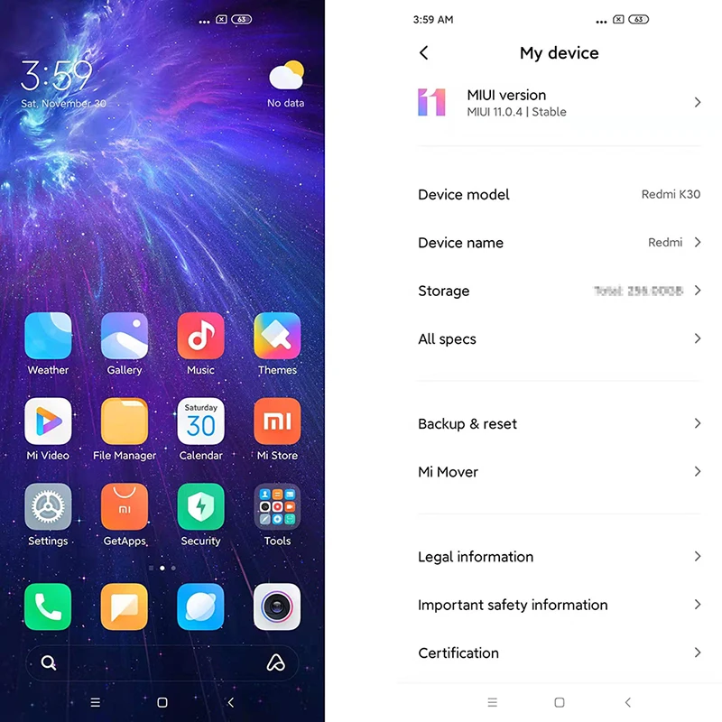 Смартфон Xiaomi Redmi K30, 6 ГБ, 64 ГБ, Восьмиядерный процессор Snapdragon 730G, 6,67 дюйма, 120 Гц, жидкий экран, 64 мп, четырехъярусная камера, 4500 мАч, 27 Вт, быстрая зарядка