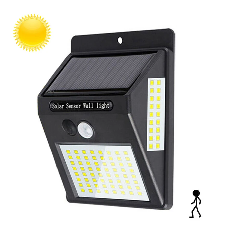 Настенный светильник на солнечной батарее с датчиком движения уличный фонарь