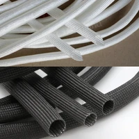 whiteblack 600%c2%b0c high temp %cf%8611 522 53467810121416182025304050mm fiberglass sleeve cable wire insulating tube