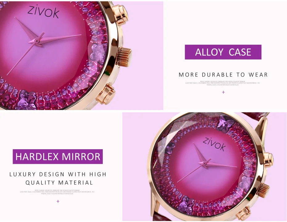 ZIVOK спортивные наручные часы для женщин reloj mujer лучший бренд роскошные женские часы-браслет женские часы с большим циферблатом кожаным