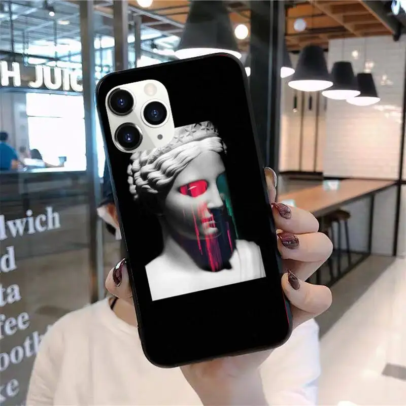 

David Medusa Mona Lisa Art Phone Case for iPhone 11 12 pro XS MAX 8 7 6 6S Plus X 2020 XR Mini