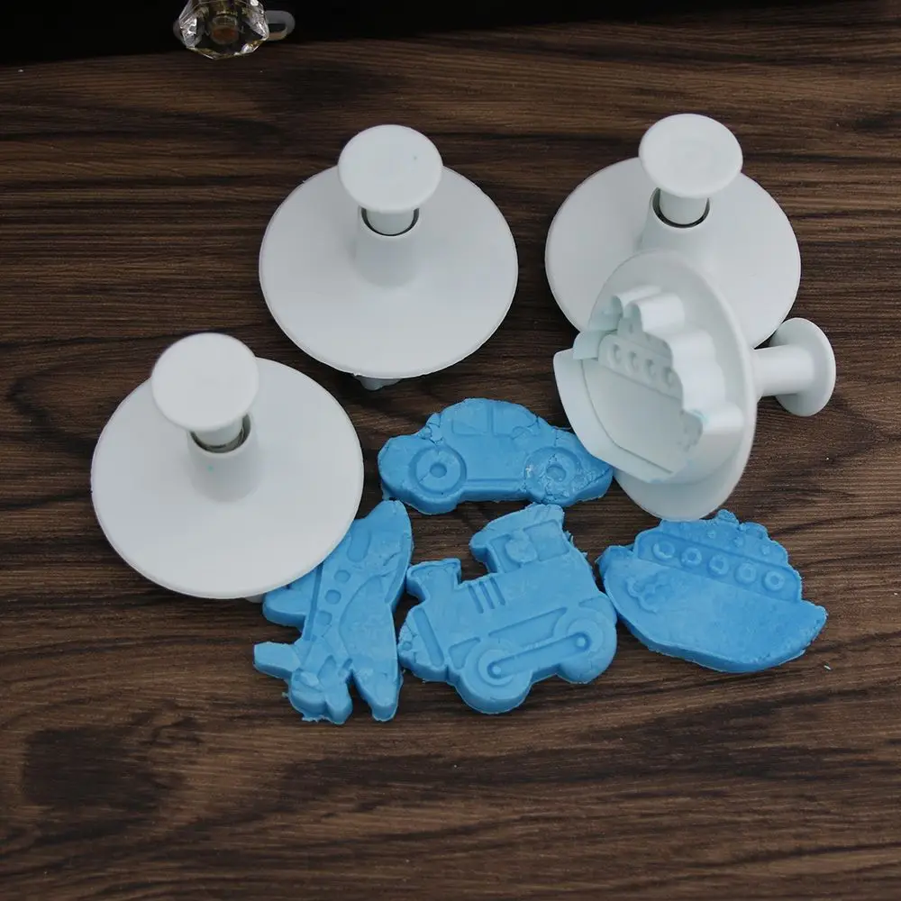 4 шт./компл. самолета/автомобиля/Танк/Форма Пластик печенья режущие инструменты