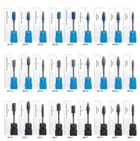 27types colorful titanium nail drill bits ceramic milling cutter tungsten electric machine files uv gel polishing removing tools