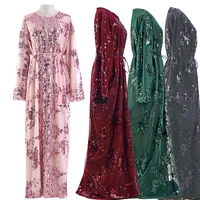 sequin arabic abaya kimono cardigan muslim hijab dress women turkish islam ramadan eid mubarak niqab saudi arabia dubai kaftan