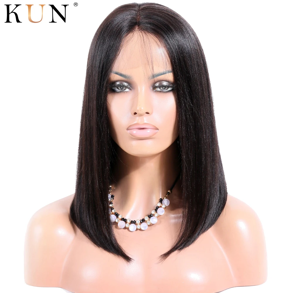 Парики из коротких человеческих волос 360 парик натуральных яки прямые парики 360x6