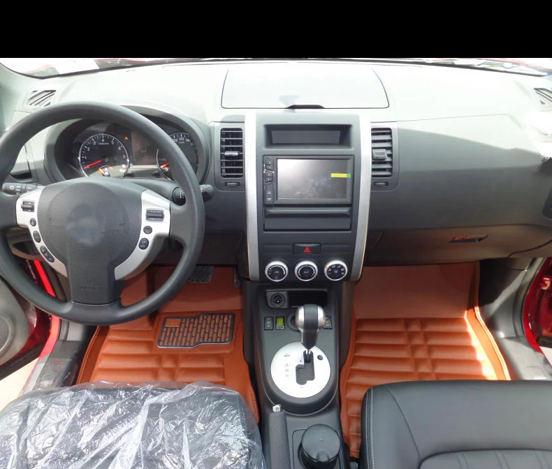 Lsrtw2017 кожаные автомобильные коврики для nissan x trail t31 2007 2008 2009 2010 2011 2012 2013 внутренний ковер ноги автомат