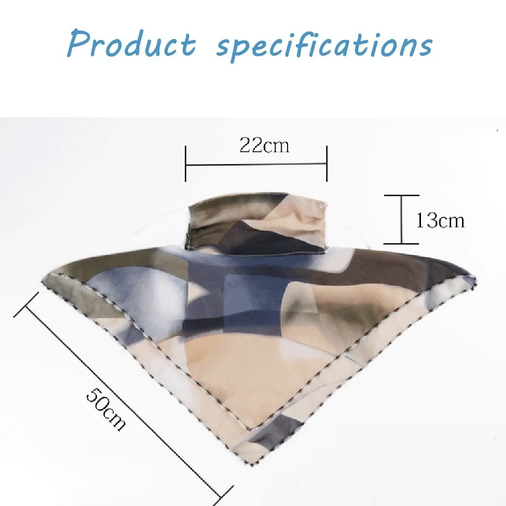 

Fashion Windproof Face Mask Sun Protection Floral Print Scarf Dustproof Neck Scarf Chiffon Protection Scarves For Women Bandana