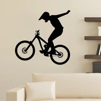 motorcycle wall decal bicycle bike sports wall decal home decor kids children room decoration nursery wall art murals3682