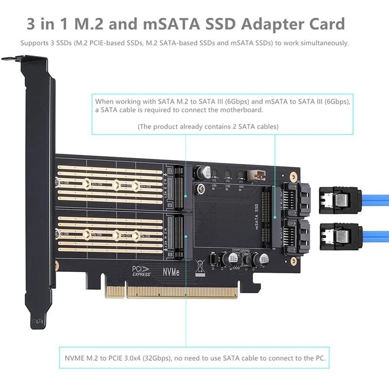 jeyi sk16 m 2 nvme ssd ngff адаптер pci e3 0 x4 m key b key msata плата рас