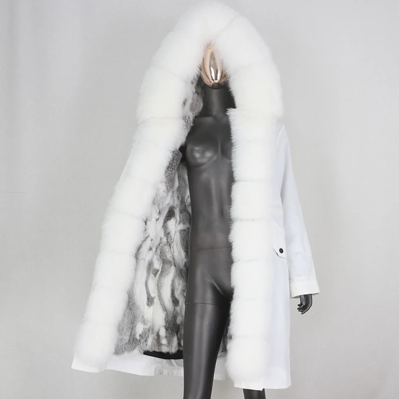 Женская парка CXFS длинная Водонепроницаемая со съемной подкладкой из