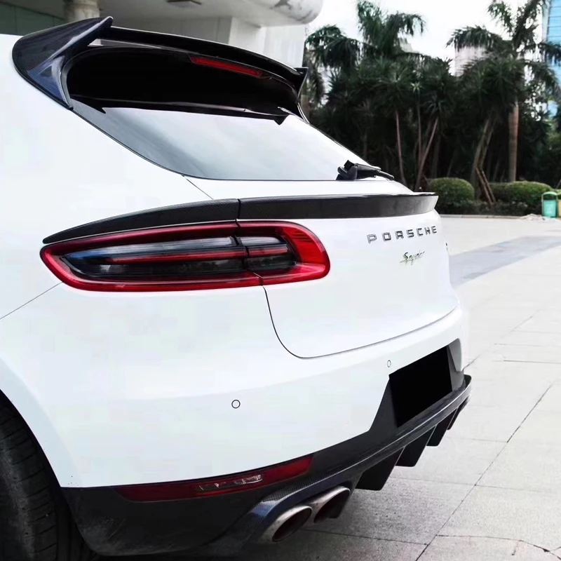 Спойлер на заднюю крышу из углеродного волокна средние крылья багажника для Porsche