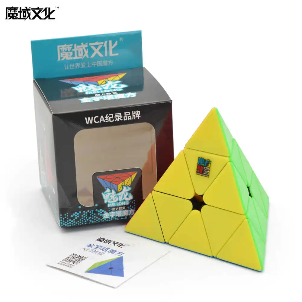 Классная Пирамида Meilong MoYu Cubing кубик без наклеек волшебные скоростные кубики