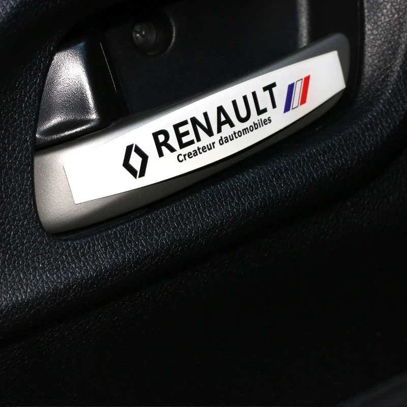 2 шт эпоксидные наклейки для Renault наручные ручки двери центральной консоли лист