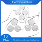 10 шт.лот электродные подушечки цифровая Массажная машинастимулятор нервных мышц 2 мм штекер с кабелем для физиотерапии