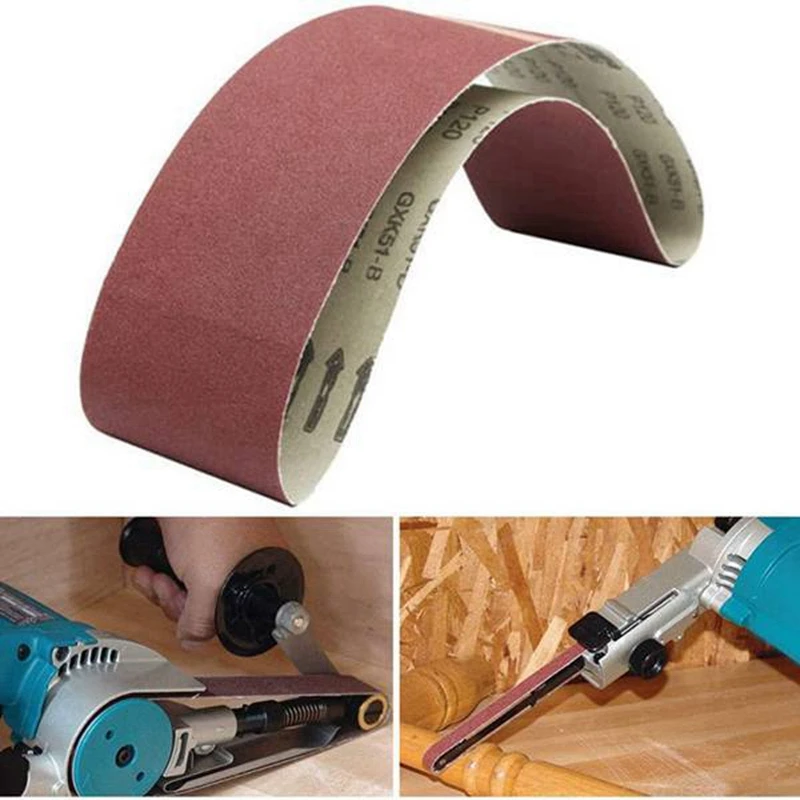

10 Pieces 100 x 915mm Sanding Belt 4 Inch x 36 Inch Sanding Screen Abrasive Band with 60 Girt & 320 Girt
