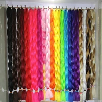 82 inch 165gpack xpression jumbo braiding hair pre stretched synthetic crochet hair extensions for box braids
