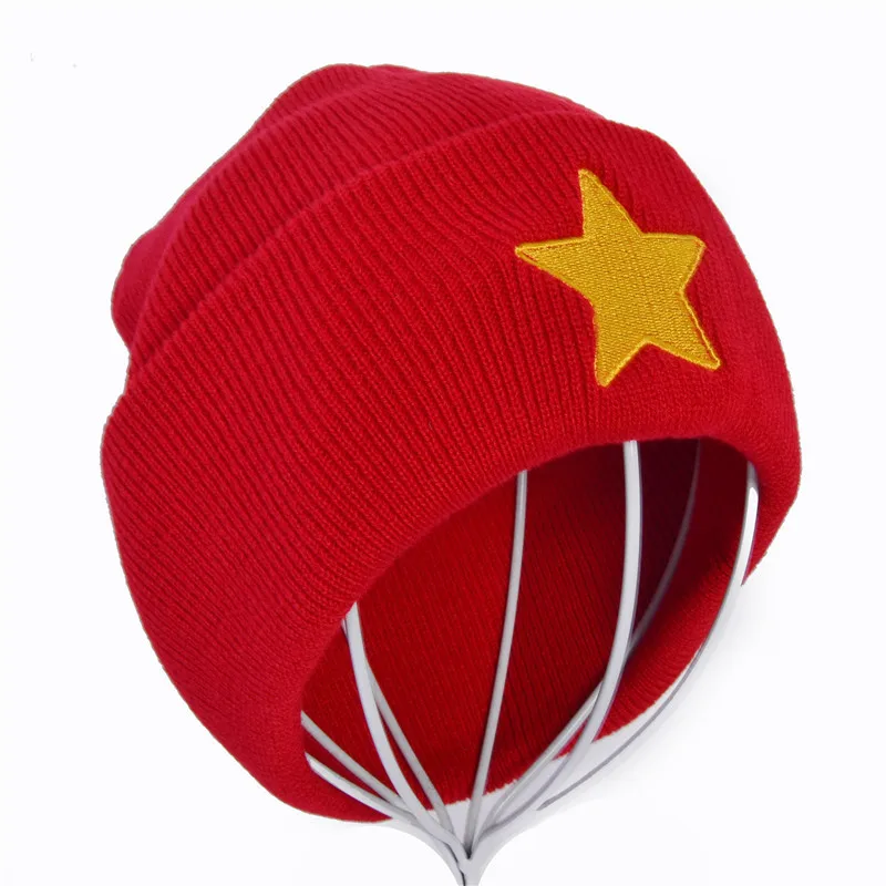 Стивен Вселенная Красная звезда Кепка Pentastar зимние теплые шапочки со звездами