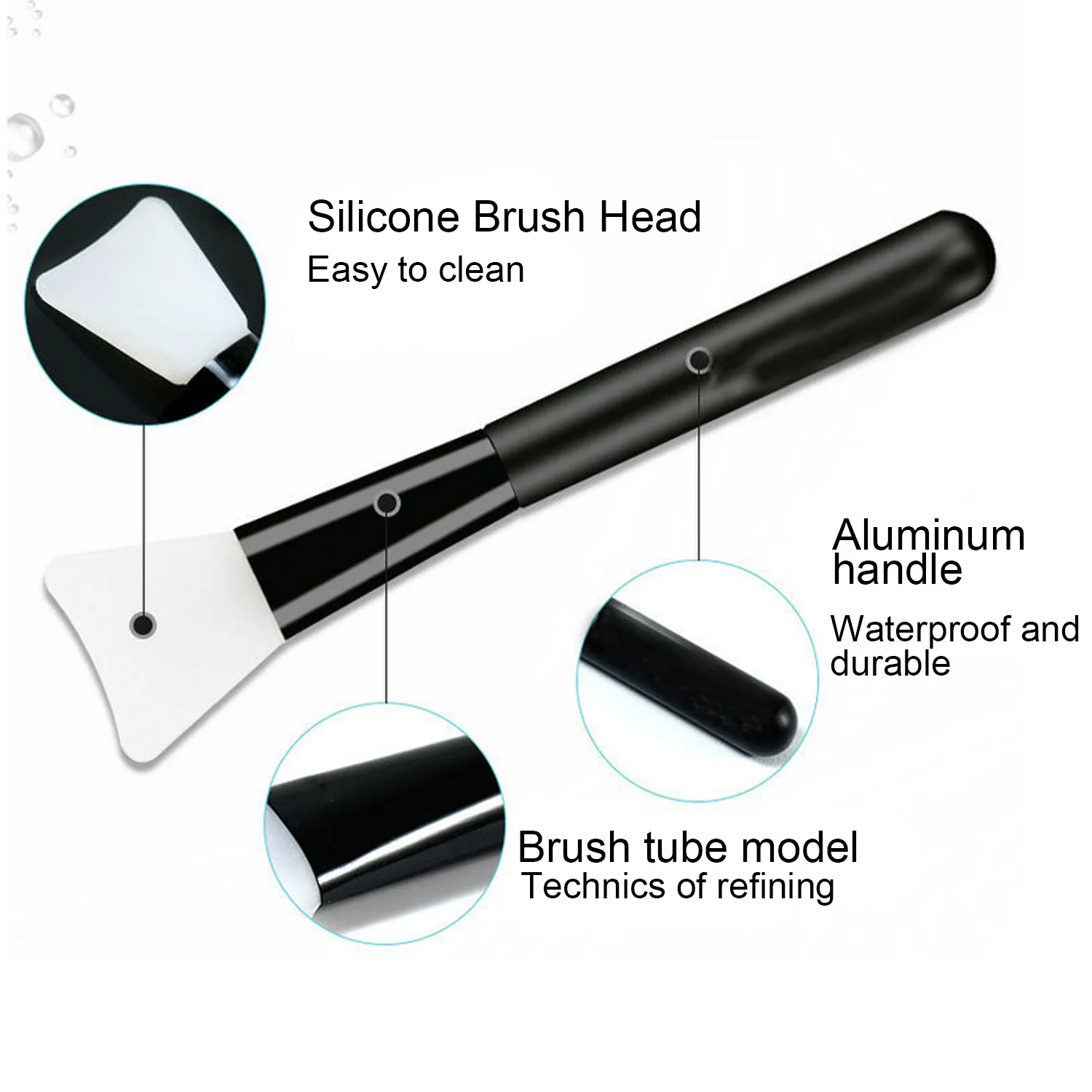 3 шт. силиконовая маска для лица без волос|Аппликатор теней век| |