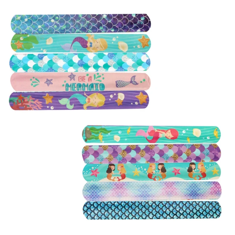 Pulseras Slap para fiesta del D&iacute;a de San Valent&iacute;n, recuerdos con coraz&oacute;n, Emoticons G2AE, 5 uds./10 Uds.-5