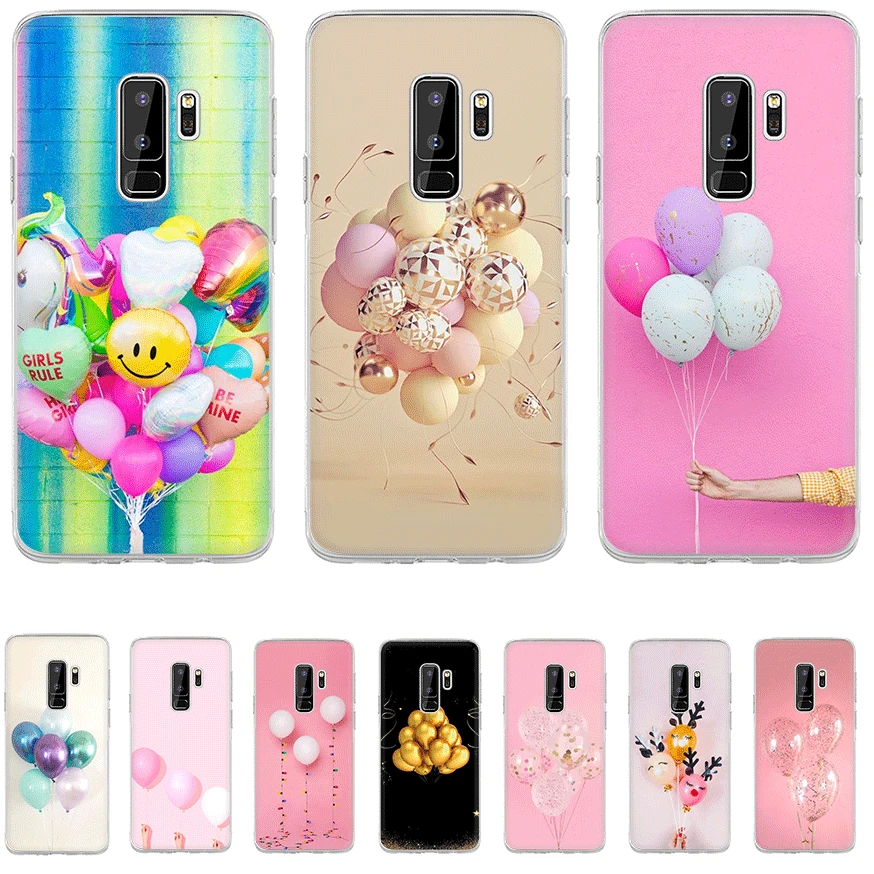 Чехол для телефона из ТПУ Samsung Galaxy S6 S7 край S8 S9 S10 S10E Plus Note 8 9 M10 M20 M30 M40 воздушные шары